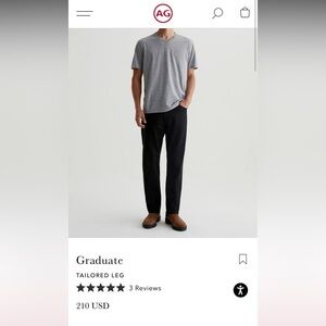 Men’s AG Black Jeans